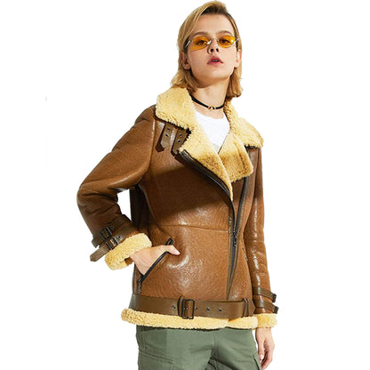 shearling jacket womens