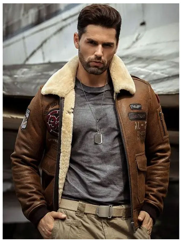 Shearling Leather Coat