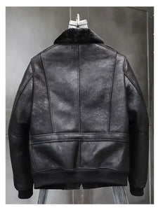 shearling leather coat
