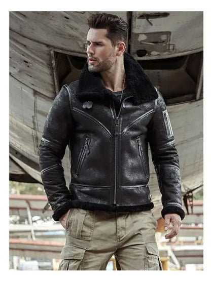 bomber leather jacket