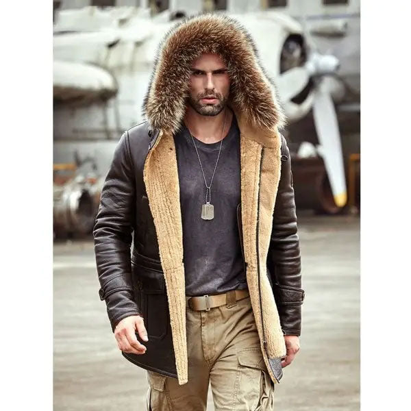 Genuine Leather Bomber Jacket