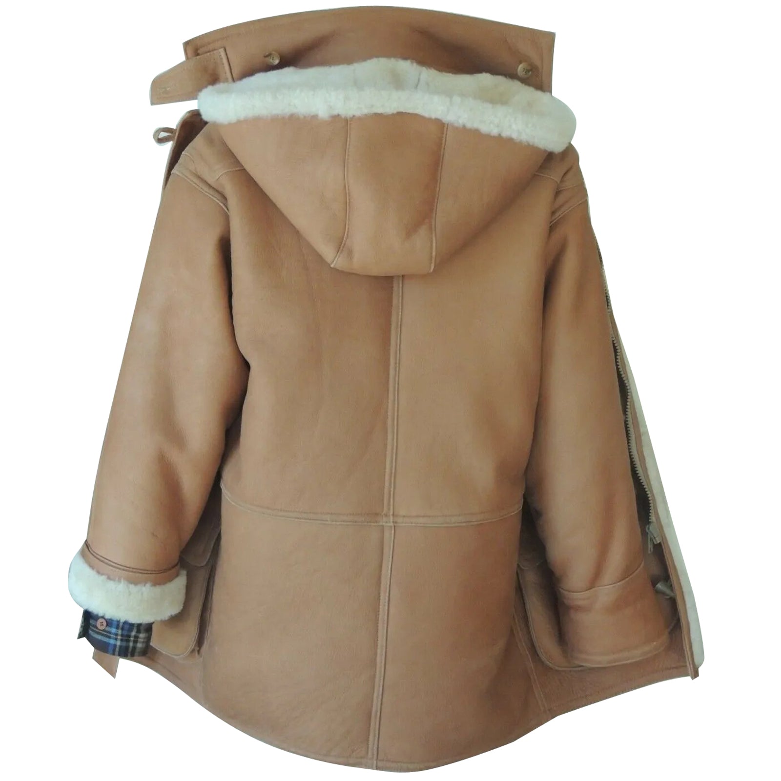 shearling leather fur coat