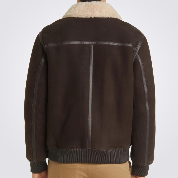 Shearling Lined Bomber Jacket