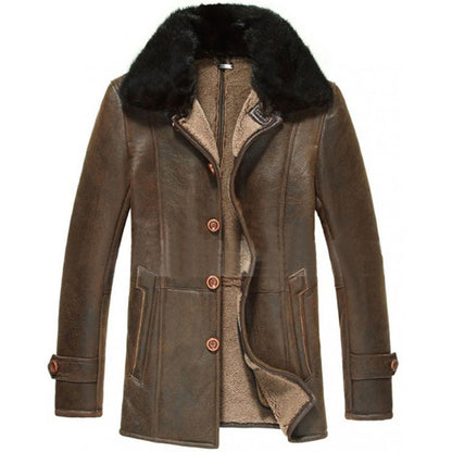 shearling sheepskin coat