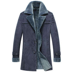 shearling leather coat mens