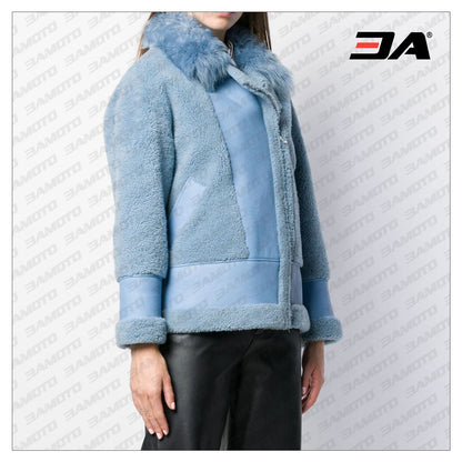 Wool Shearling Aviator Jacket