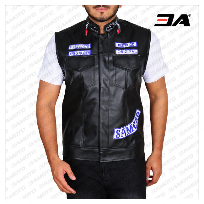 son of anarchy black vest