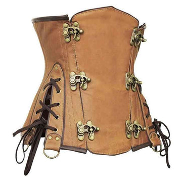 Buy Leather Corset - Women Gothic Underbust Victorian Corsets