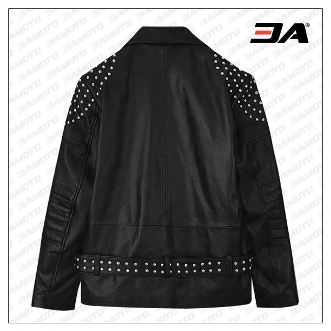 Studded Leather Jacket Mens