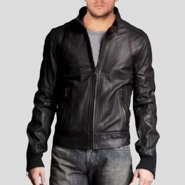 Buy Leather Bomber Jacket Online In India -  India