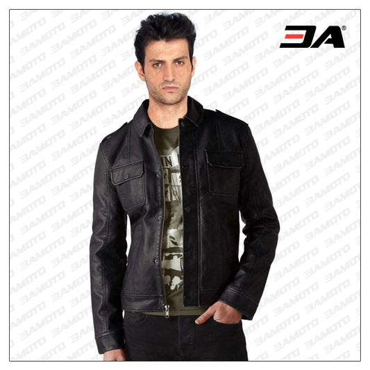 Surreal And Magnificent Leather Shirts - Fashion Leather Jackets USA - 3AMOTO