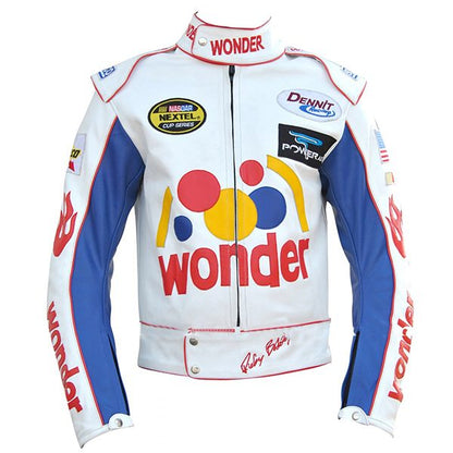 Talladega Nights Ricky Bobby Wonder Racing Leather Jacket