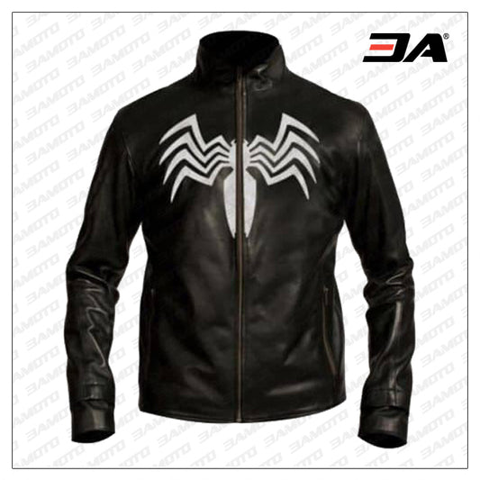 Tom Hardy Inspired Eddie Brock Venom Leather Jacket - Fashion Leather Jackets USA - 3AMOTO