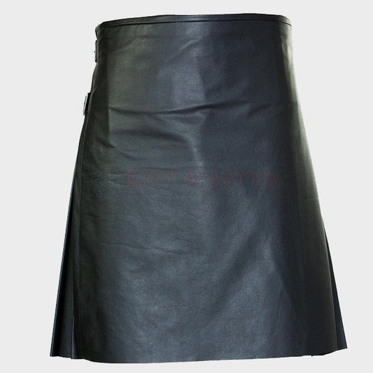 Traditional Leather Kilt - Fashion Leather Jackets USA - 3AMOTO