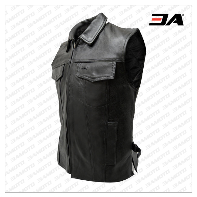 Men Fight Club Leather Vest