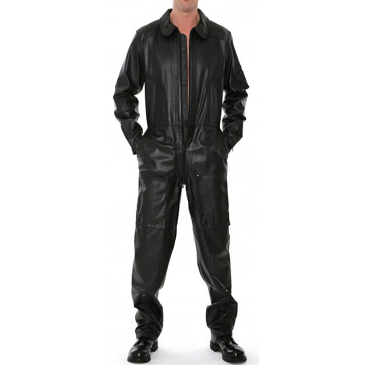 Triumph History Leather Overalls Men