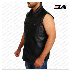 undertaker leather vest