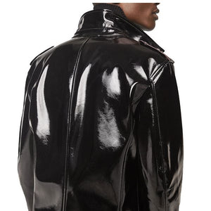 vinyl jacket black