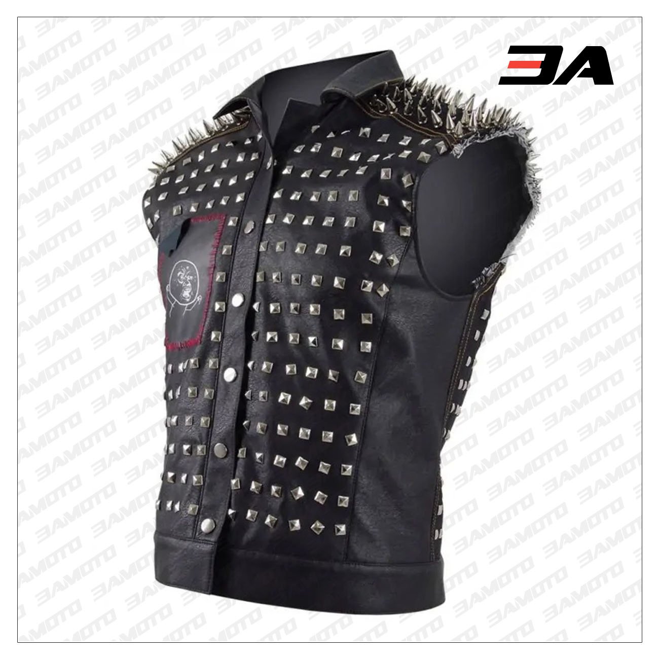 Watch Dogs 2 Wrench Vest with Patches - 3A MOTO LEATHER