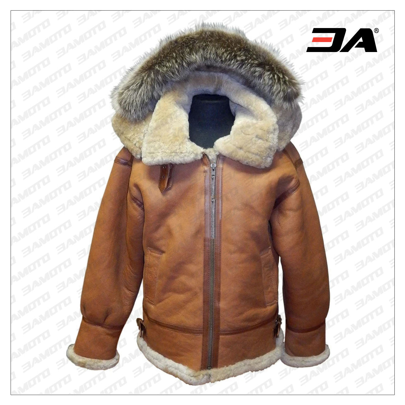 Whiskey Aviator Shearling Jacket