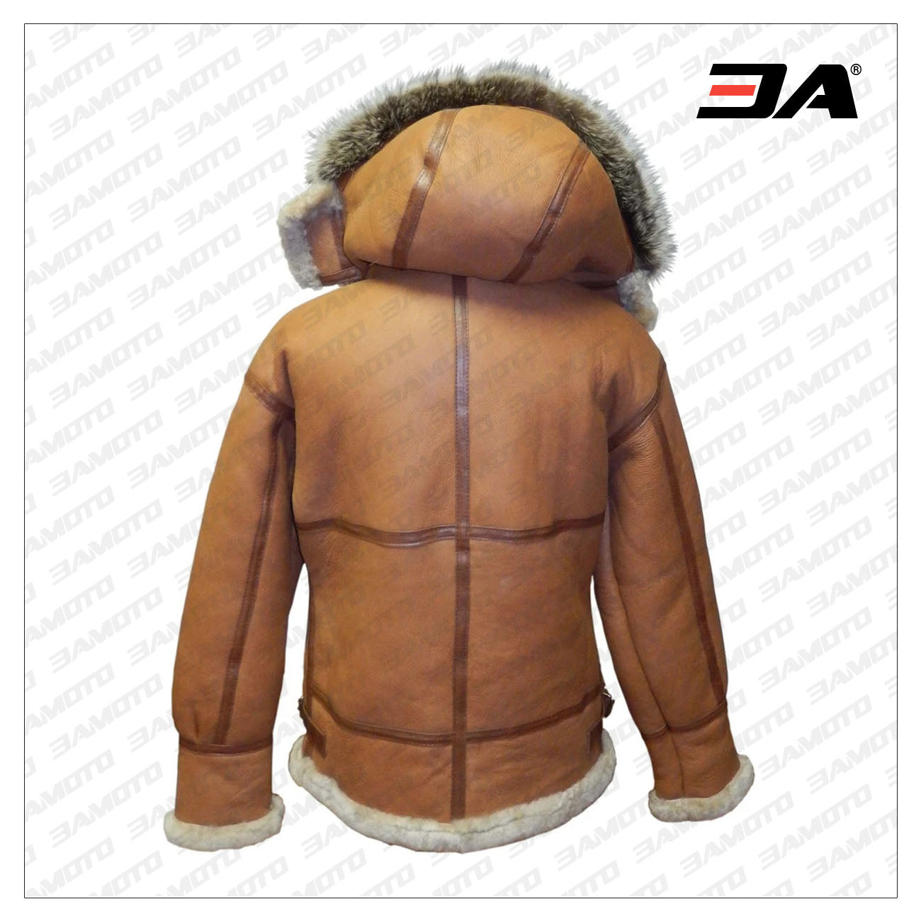 Men's Whiskey Sheepskin Bomber Coat