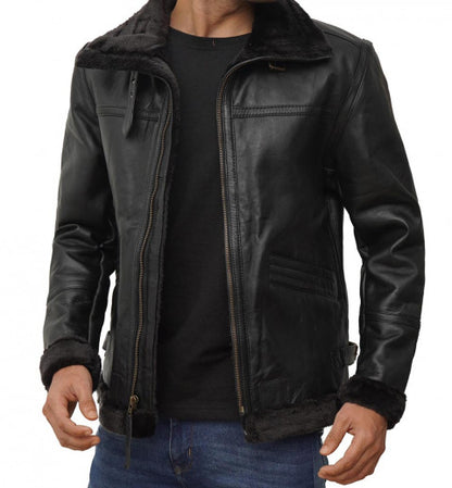 winter leather jacket