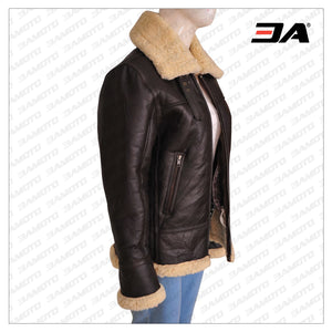 women b3 sheepskin leather jacket