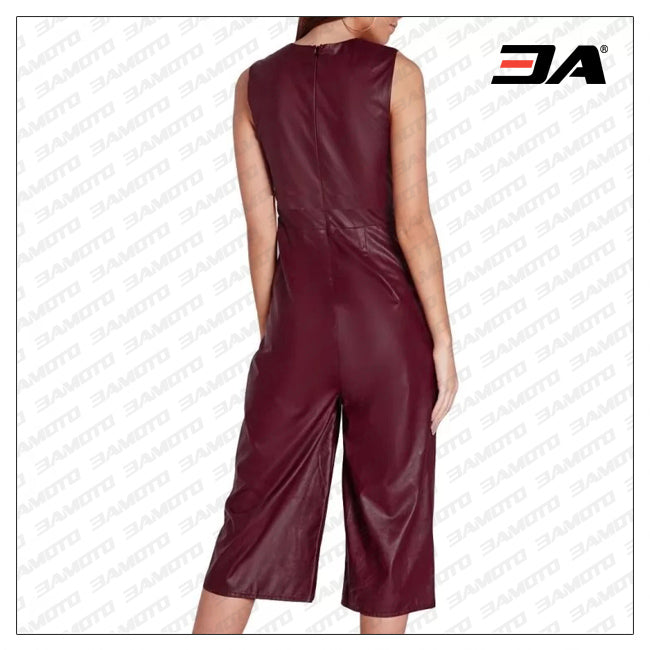 Women Leather Romper