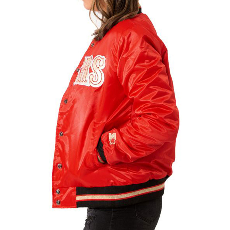 49ers bomber jacket women's