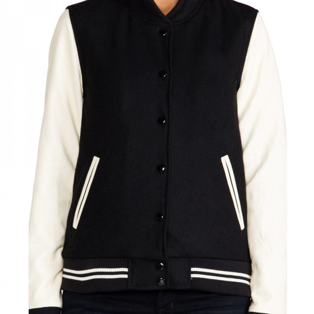 Womens Black Varsity Jacket