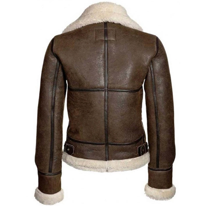 Real leather aviator jacket womens shop