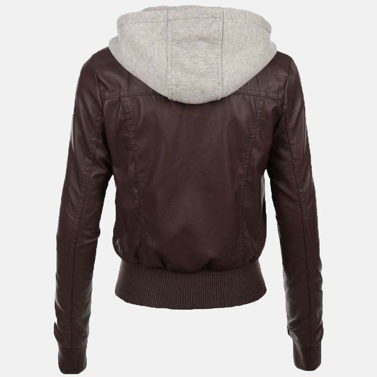 Men's Casual Tan Brown Leather Bomber Jacket - Discount Sale