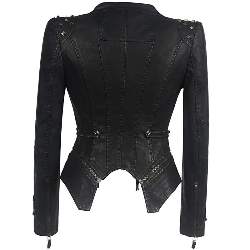 Women's Gothic Leather Jacket