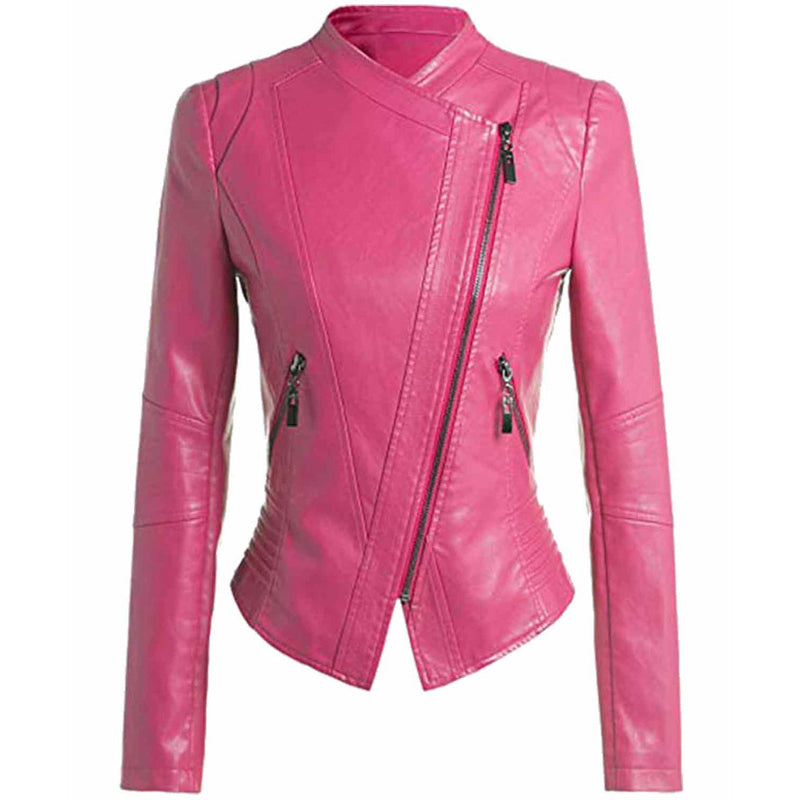 Golftini | Hot Pink and White Double-Zip Tech Jacket | Women's Golf Jacket