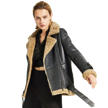 womens sheepskin jacket