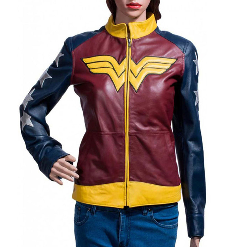 wonder woman leather jacket