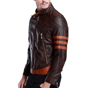 x-men wolverine hugh jackman leather jacket