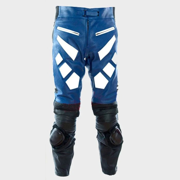 Motorcycle Riding Jeans Armor Racing Cycling Pants with 4 Knee Hip  Protective Pads S28 Blue  Amazonin Car  Motorbike